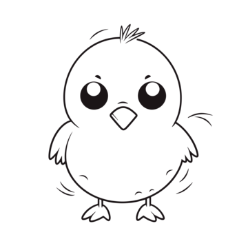 Adorable coloring page of a cute chicken outline sketch drawing vector chicken drawing wing drawing ring drawing png and vector with transparent background for free download