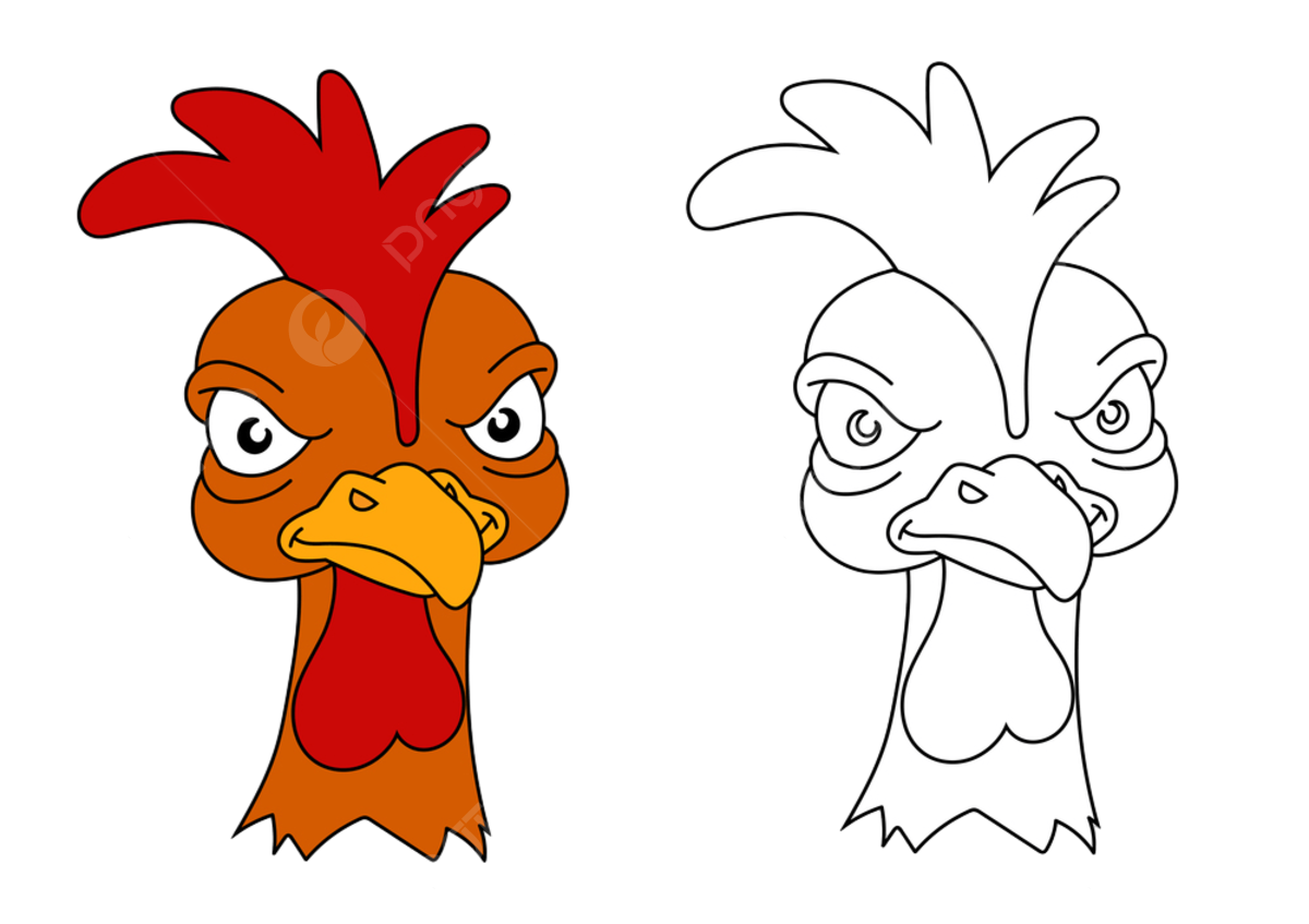 Hen coloring book png transparent images free download vector files