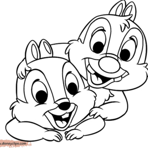 Chip and dale rescue rangers coloring pages printable for free download
