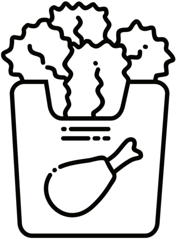 Chicken nuggets coloring page free printable coloring pages