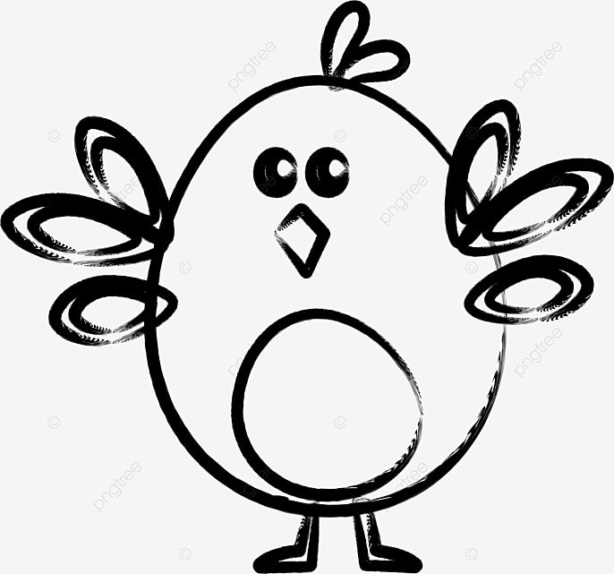 Chicken png line art chicken chicken vector png and vector with transparent background for free download