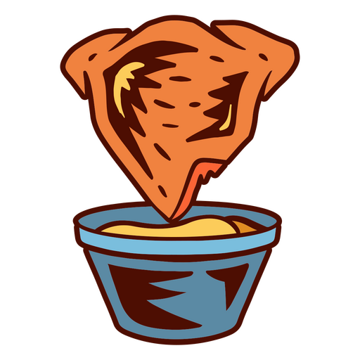 Chicken nugget and dip png svg design for t