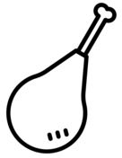 Meat coloring pages free printable pictures