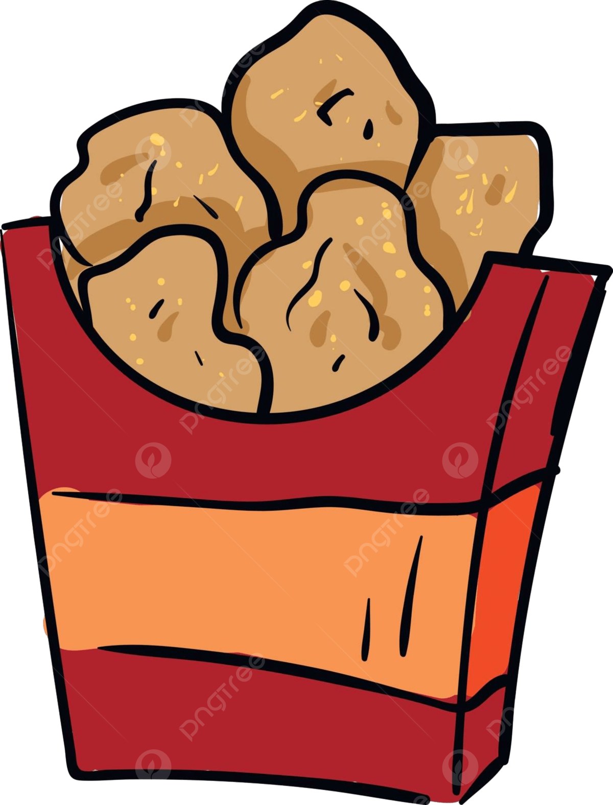 Chicken nuggets drawing png transparent images free download vector files