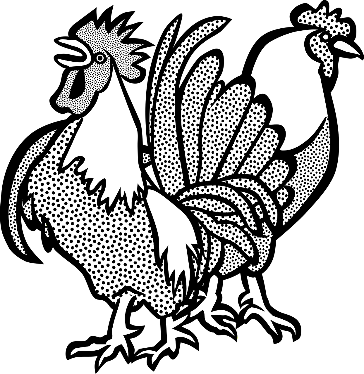 Download animals chickens cock royalty