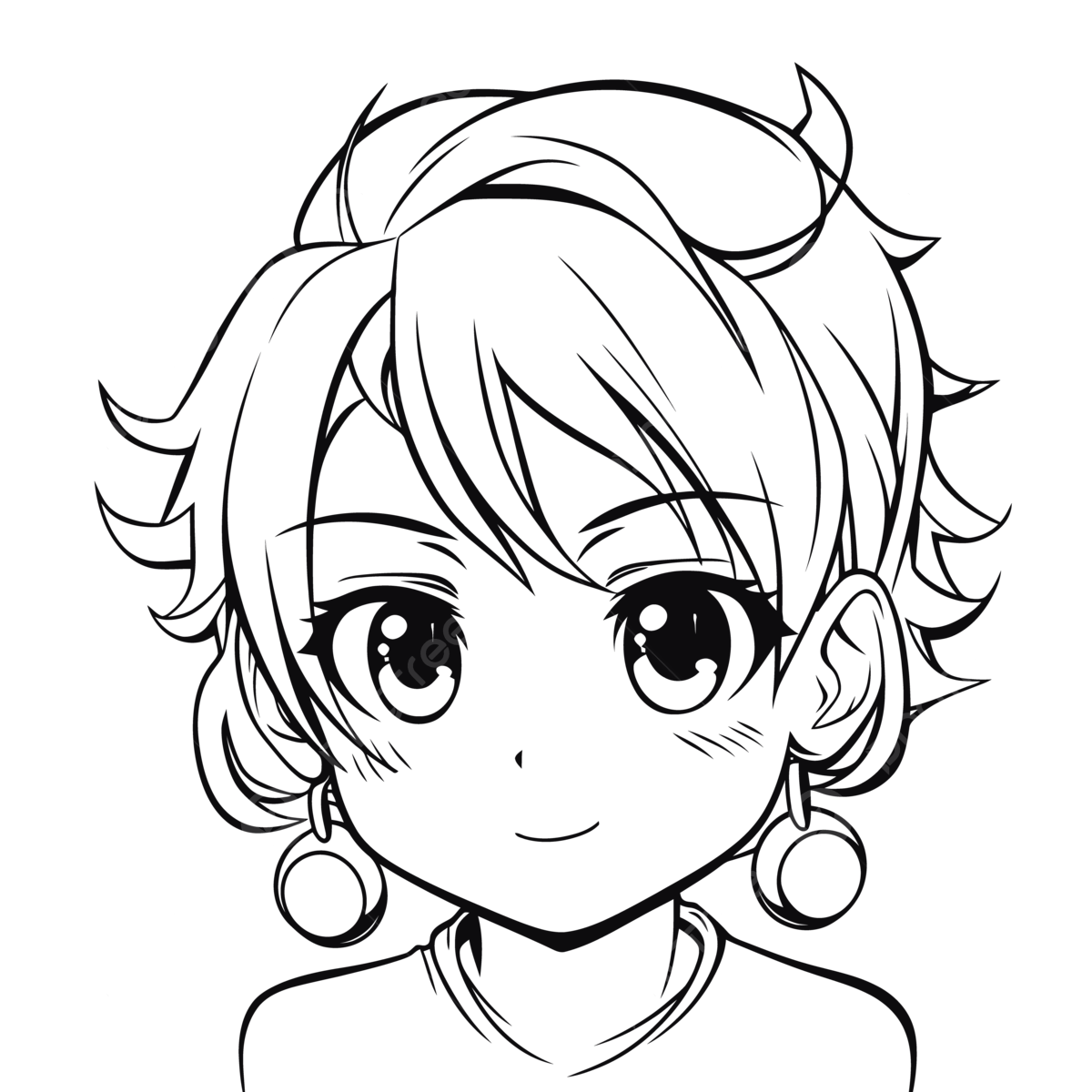 Anime pelo png imãgen transparent