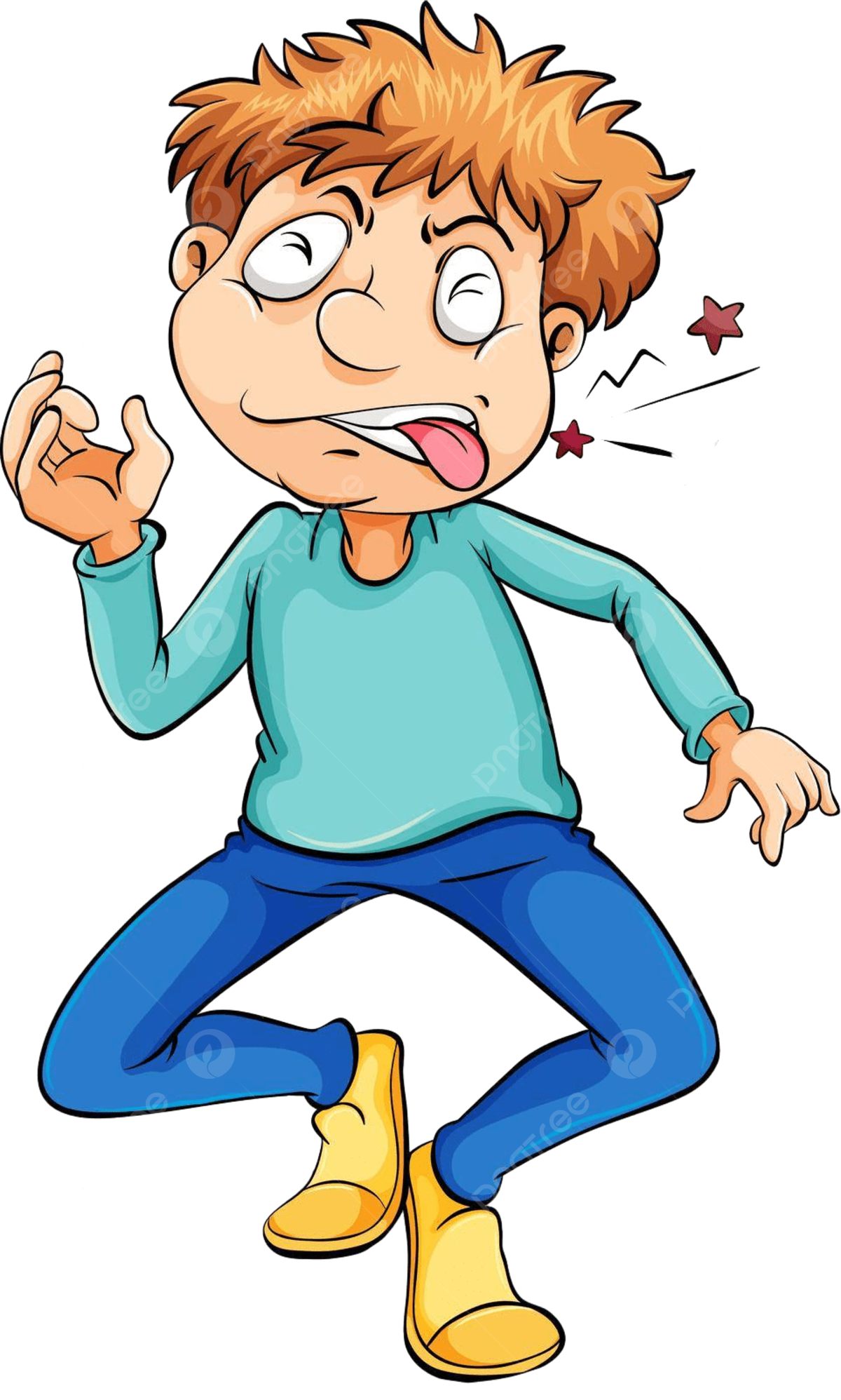 Un nião mordiãndose la lengua jadea un mordisco vector png dibujos pantalon poco morder png y vector para dcargar gratis