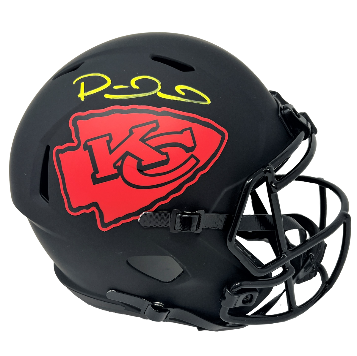 Patrick mahomes kansas city chiefs signed eclipse speed replica helmet â diamond legends online