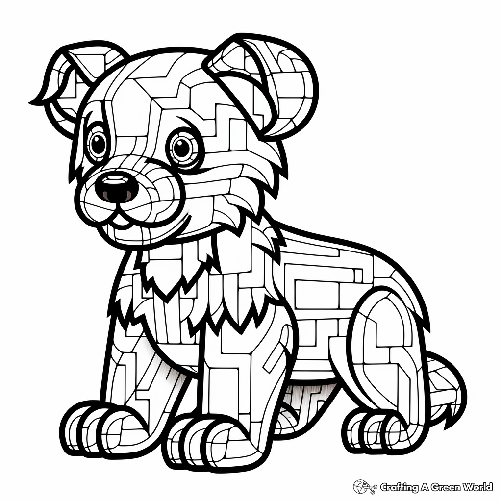 Pixel coloring pages