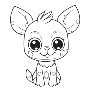 Little chihuahua coloring pages outline sketch drawing vector wing drawing ring drawing color drawing png and vector with transparent background for free download