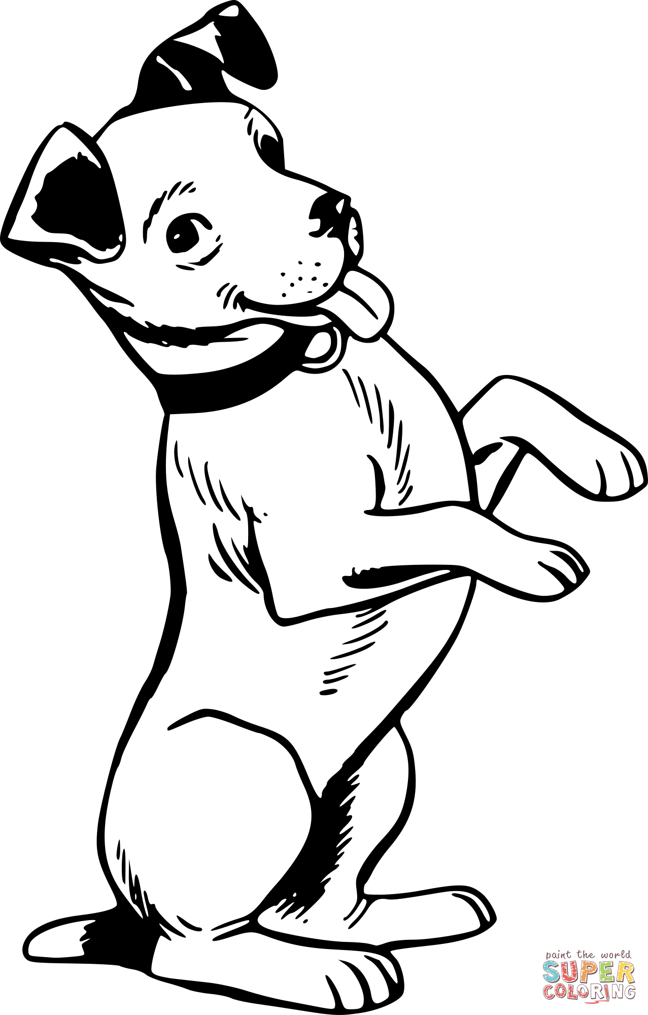 Puppy coloring page free printable coloring pages