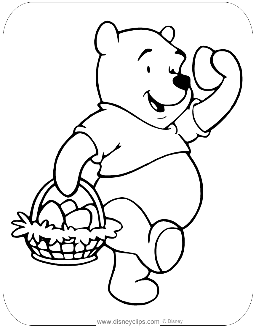 Printable disney easter coloring pages