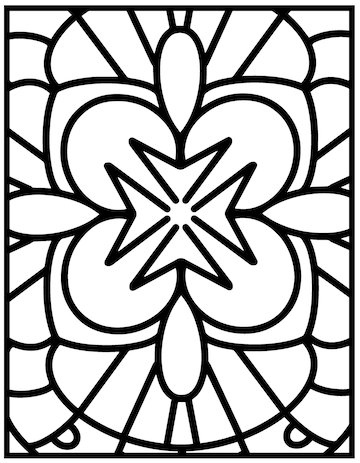 Premium vector simple mandala coloring page with easy and simple mandala patterns for kids or adults