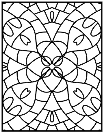 Premium vector simple mandala coloring page with easy and simple mandala patterns for kids or adults