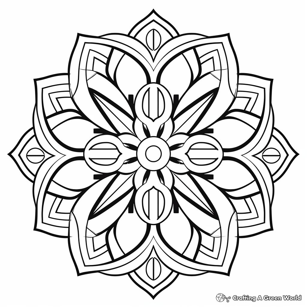 Symmetrical coloring pages