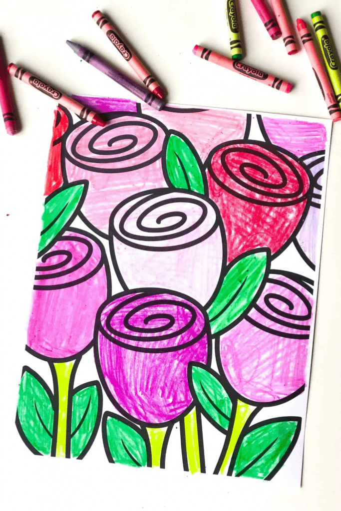 Valentines day coloring pages