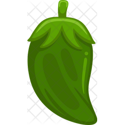 Green chili icons