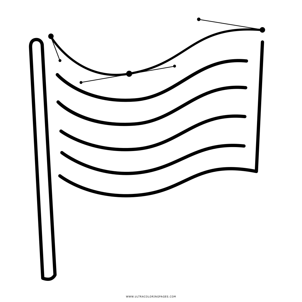 Flag coloring page