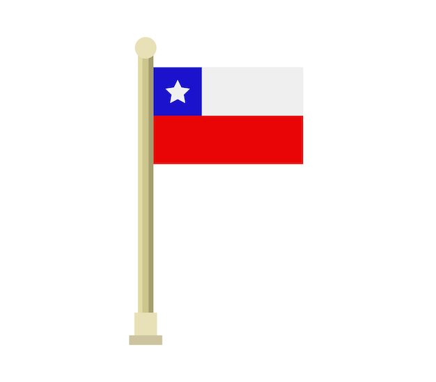 Premium vector chile flag