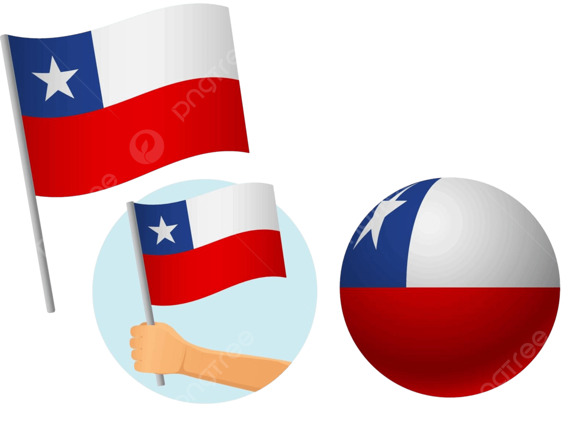 Chile flag icon set symbol vector chilean vector symbol vector chilean png and vector with transparent background for free download