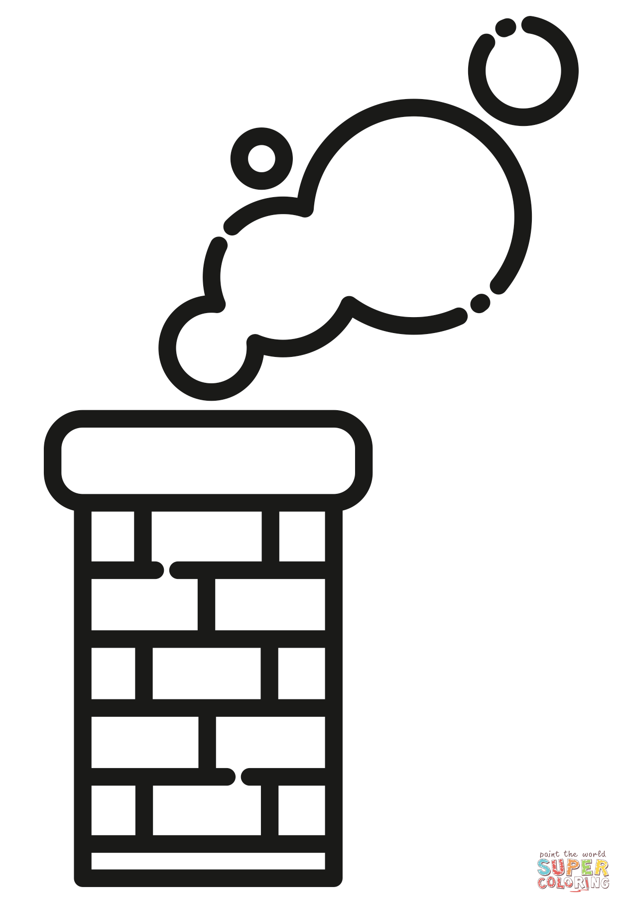 Dibujo de chimenea para colorear dibujos para colorear imprimir gratis