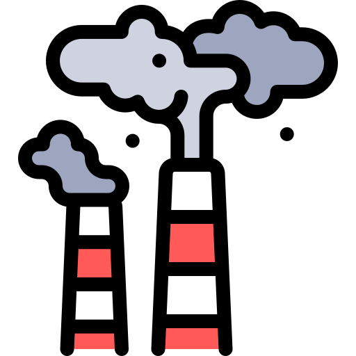 Pollution generic outline color icon