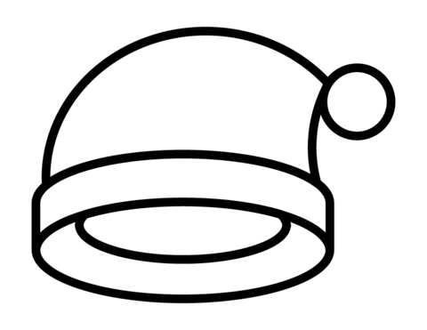 Dibujo de sombrero de papa noel para colorear dibujos para colorear imprimir gratis
