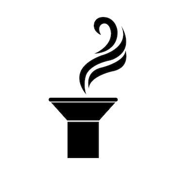 Plantilla de diseão de vector de logotipo de icono de chimenea vector premium
