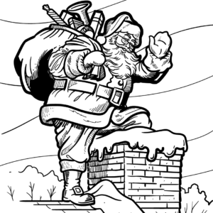 Santa claus coloring pages printable for free download