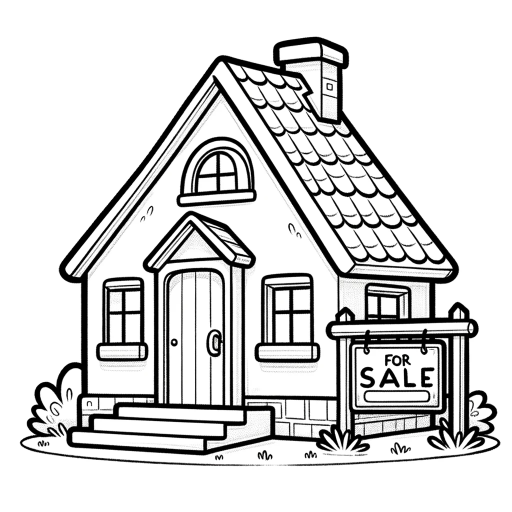 Activities for kids real estate coloring pages
