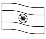 Asian flags coloring pages free coloring pages