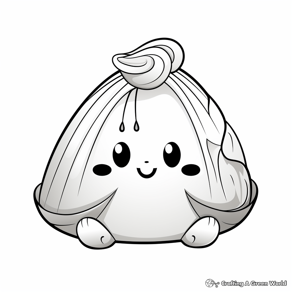 Dumpling coloring pages