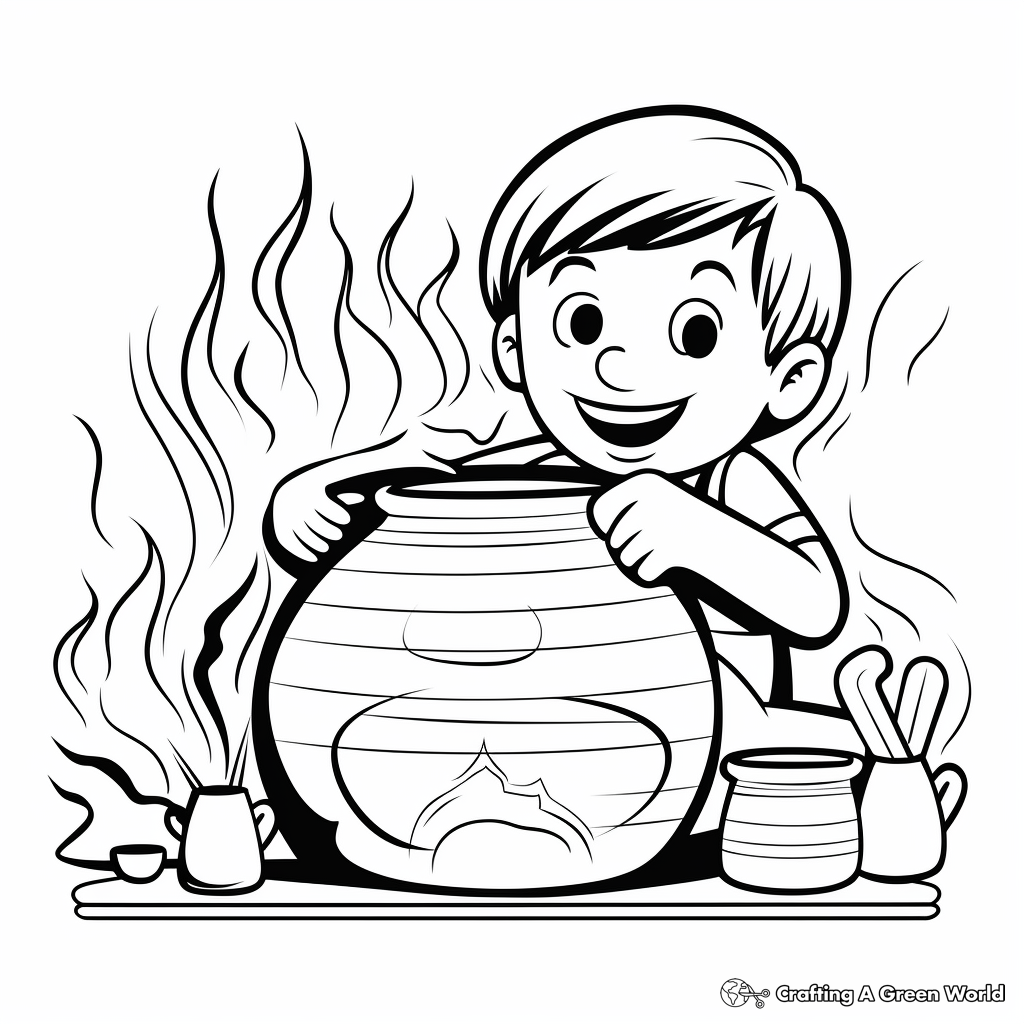 Pottery coloring pages