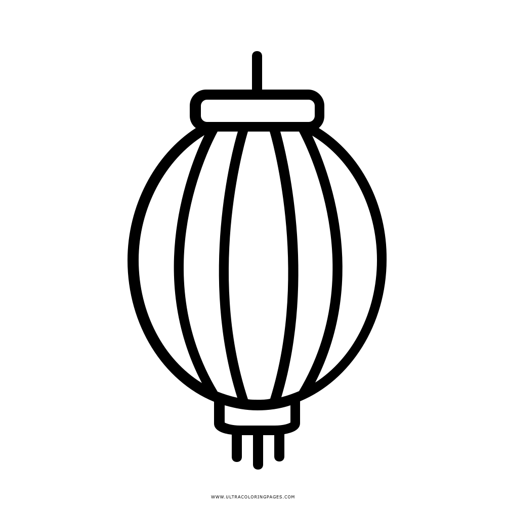 Lantern coloring page