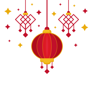 Chinese new year decorative lanterns png transparent images free download vector files