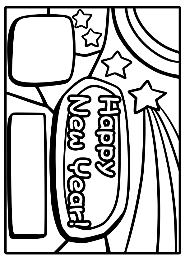 Newyear coloring pages free printable nurie