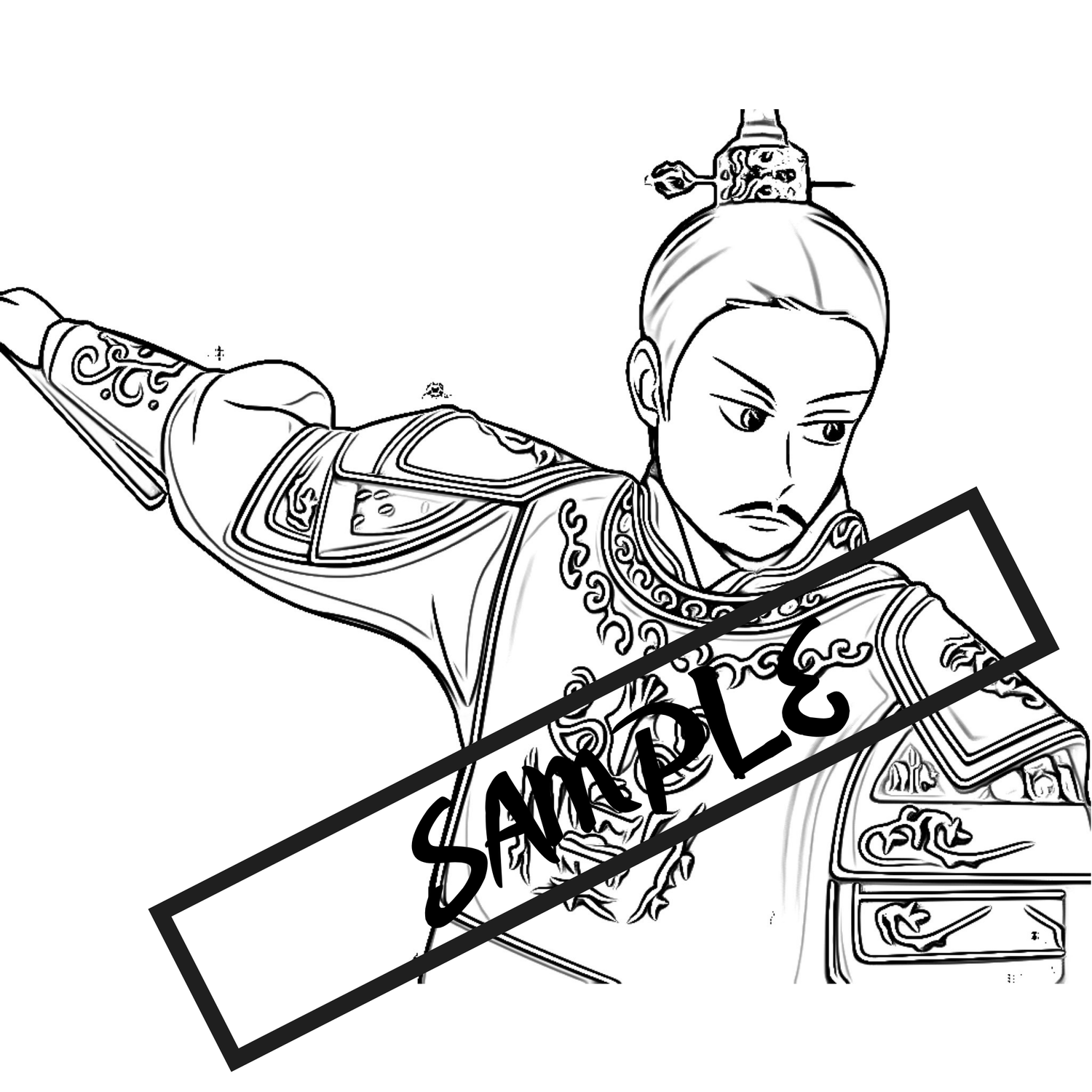 Jang hyuk anime fan art character coloring book â ìê