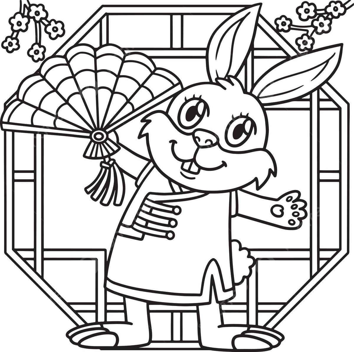 Rabbit year vector png vector psd and clipart with transparent background for free download