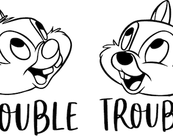 Chip and dale double trouble decal