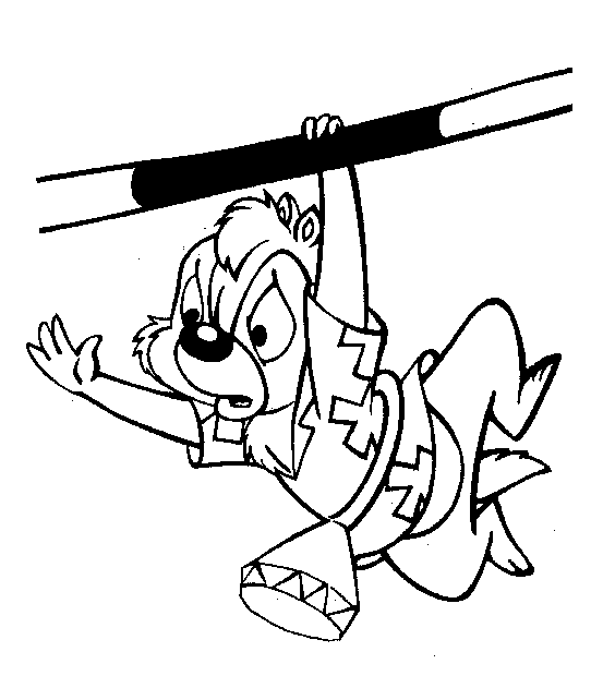 Chip and dale rescue rangers coloring pages
