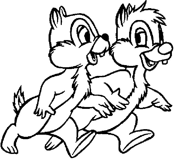 Chip and dale rescue rangers coloring pages printable for free download