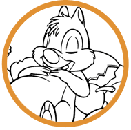 Free printable chip and dale coloring pages