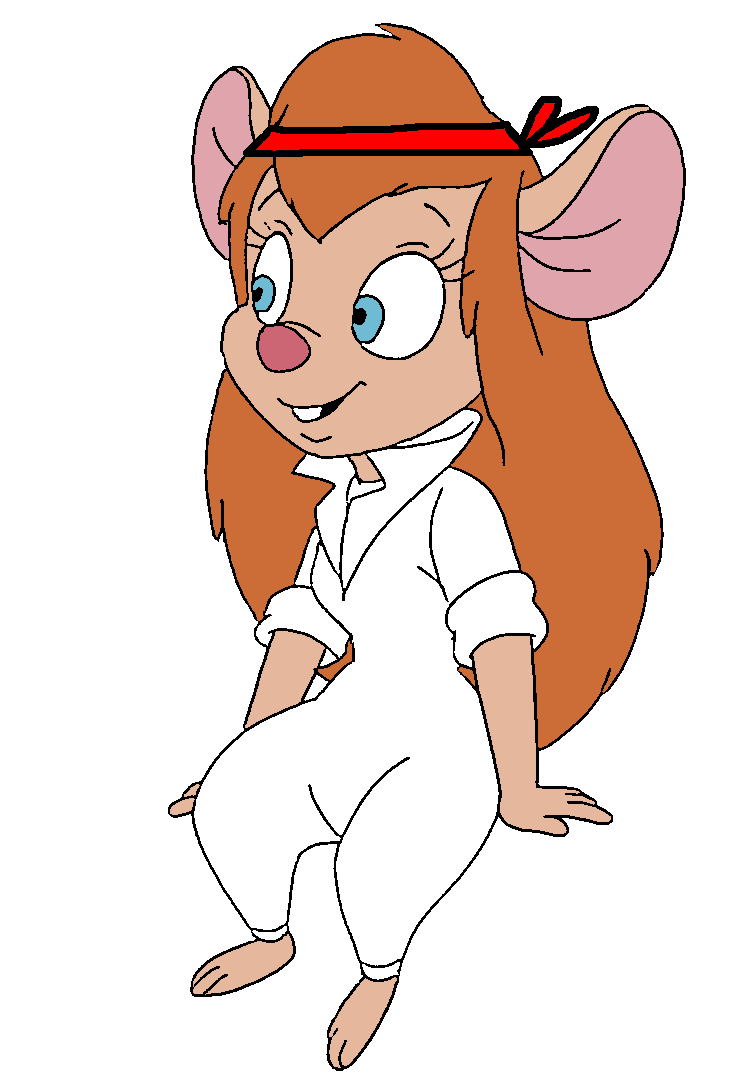 Gadget hackwrench as a painter sitting alt by rgfanfics on
