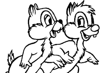 Chip and dale coloring pages to print and print online