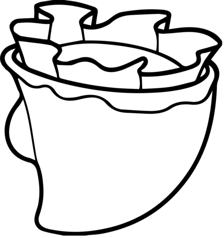 Dinophysis dinoflagellate coloring page free printable coloring pages