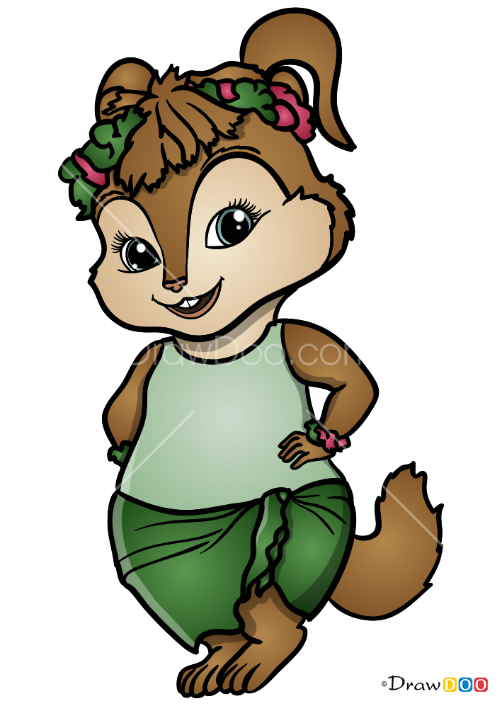 How to draw eleanor miller alvin and chipmunks