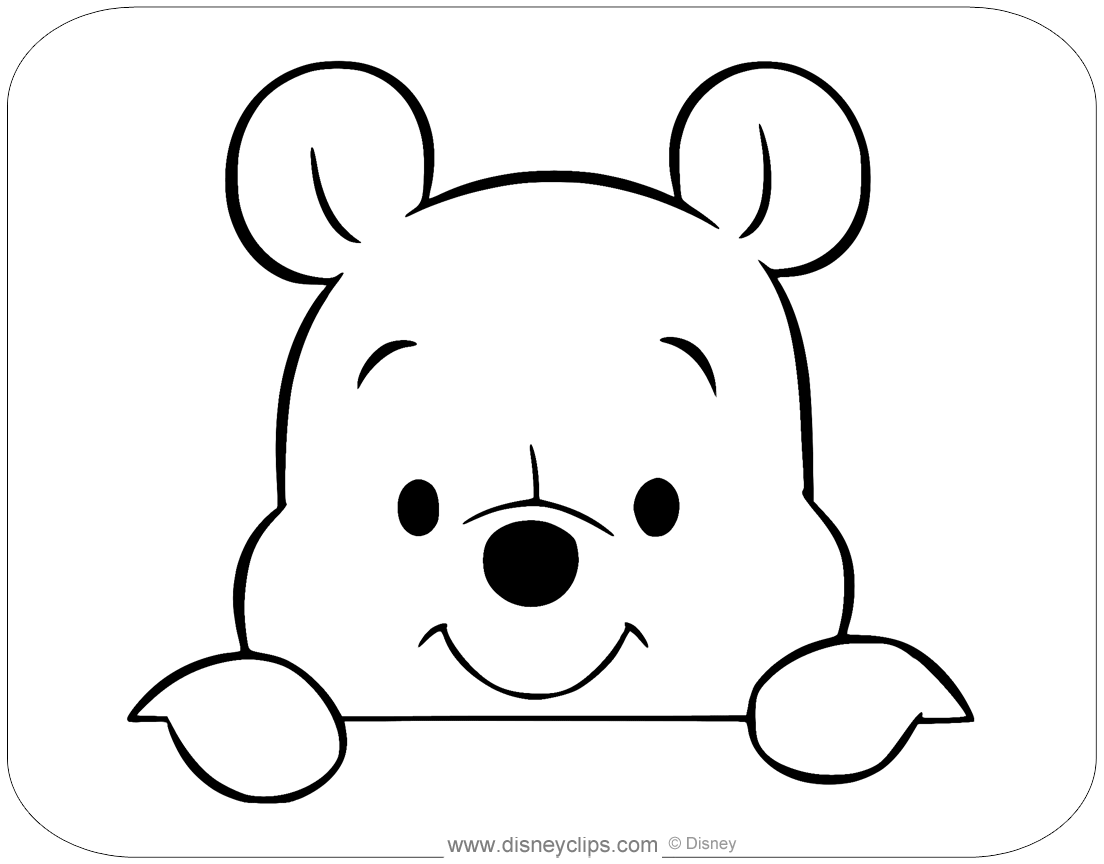 Disney baby pooh coloring pages