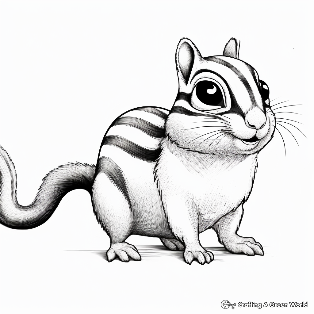Chipmunk coloring pages
