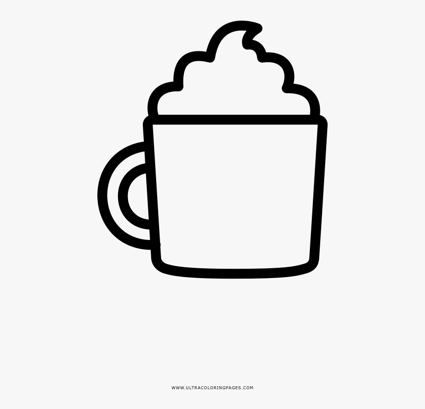 Hot chocolate coloring page