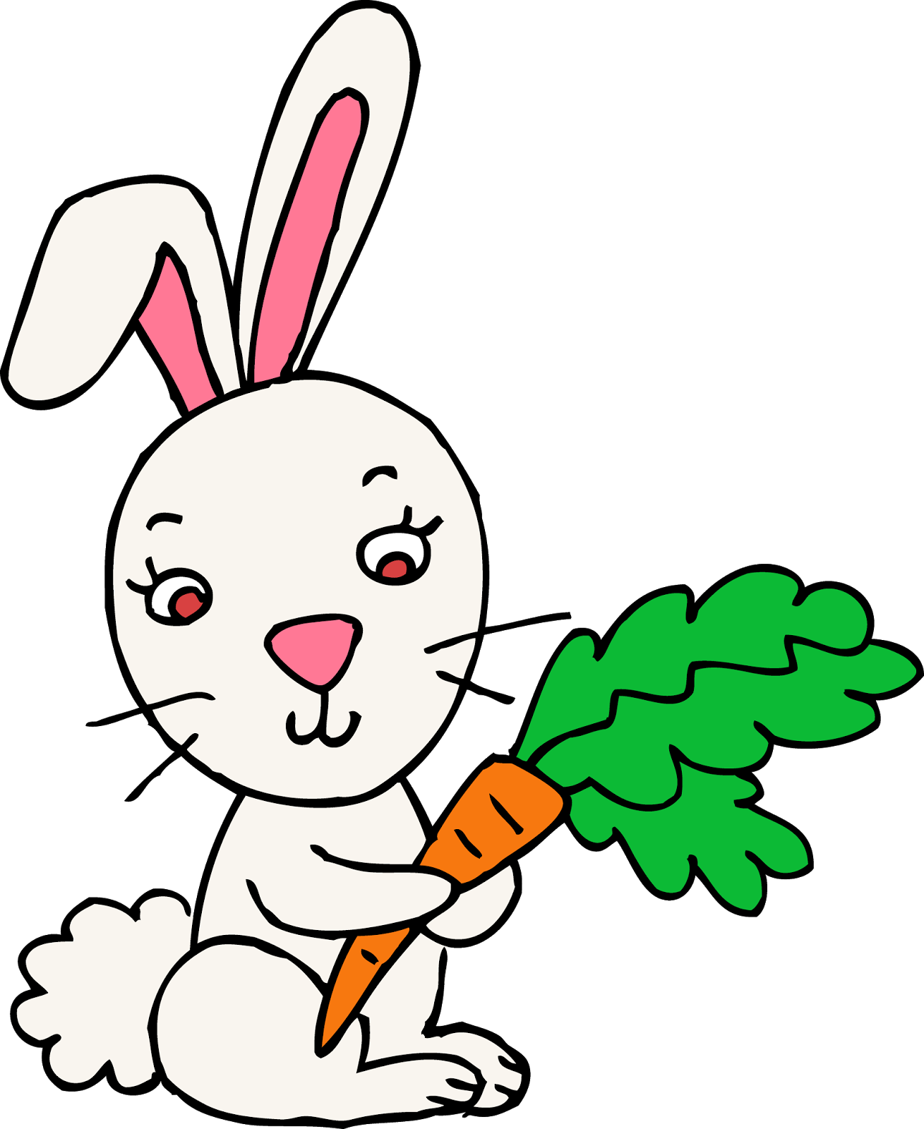 Easter bunny rabbit white vector clipart bunny coloring pages happy easter clip art easter coloring pictures